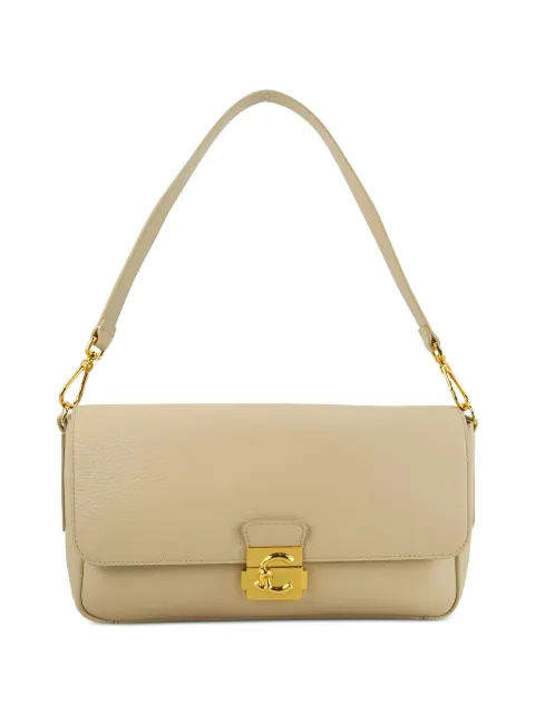 Coccinelle large C-ME lock shoulder bag Neutrals E1U4K120101