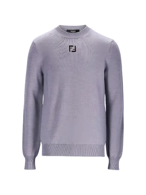 FENDI logo sweater Grey FZX091AW09