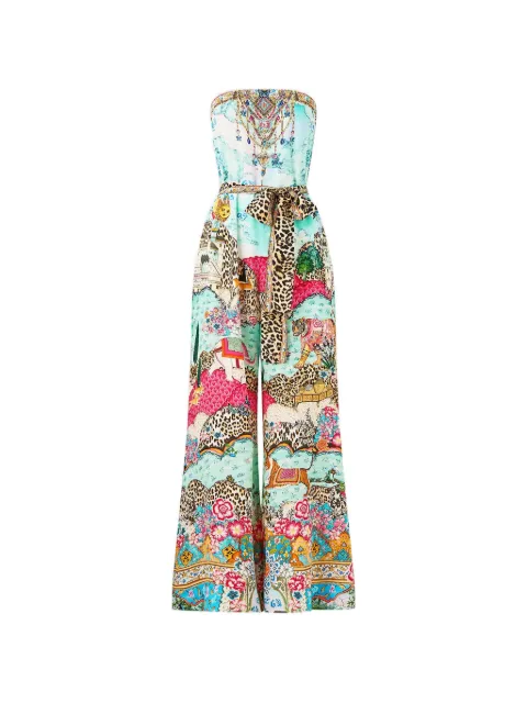 Camilla tie-waist strapless jumpsuit Blue 00038896