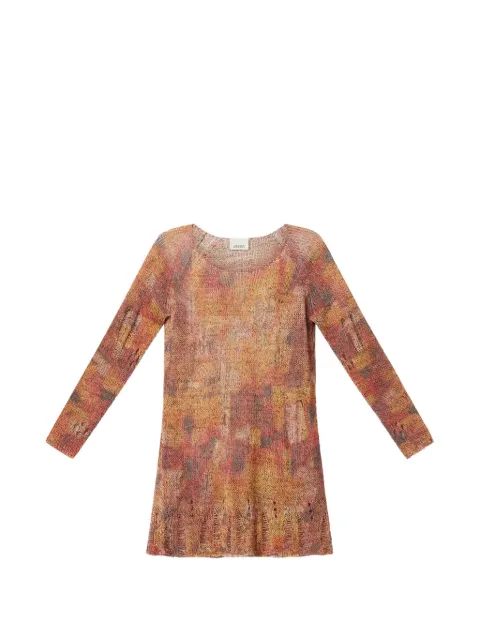 ISABEL MARANT Hymira flowing knit dress Orange RO1107FAD2L05I
