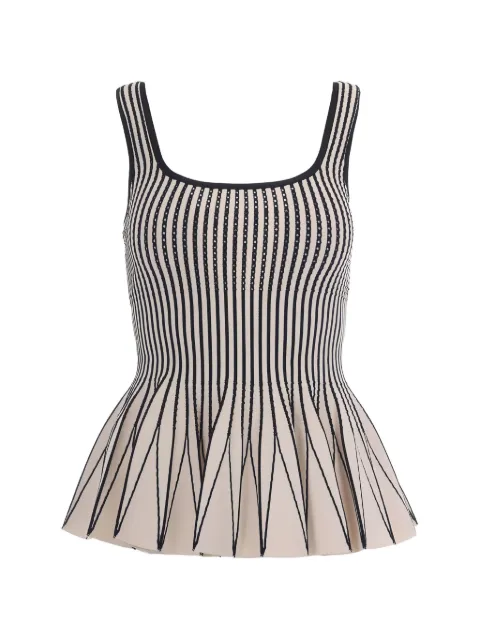 Elisabetta Franchi two-colour top in knit fabric Neutrals TK85S62E2