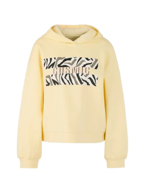 MARCCAIN hooded graphic sweatshirt Yellow AS4412J38
