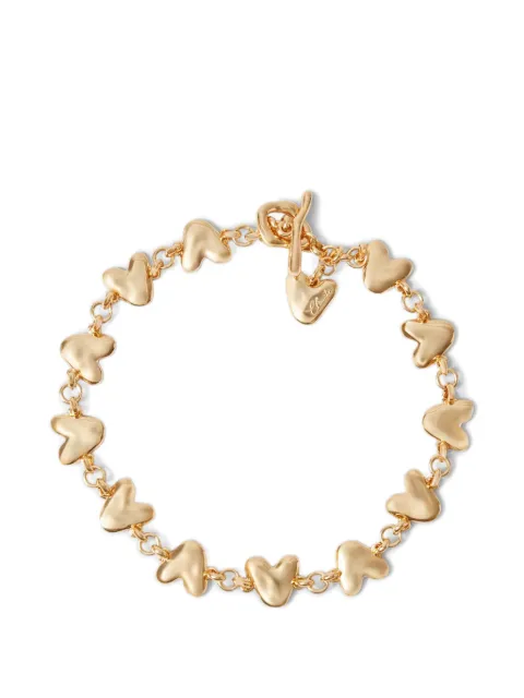 Claudie Pierlot hammered-heart chain necklace Gold CFABI00271