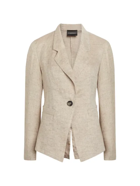 Emporio Armani single-button blazer Neutrals EW003980