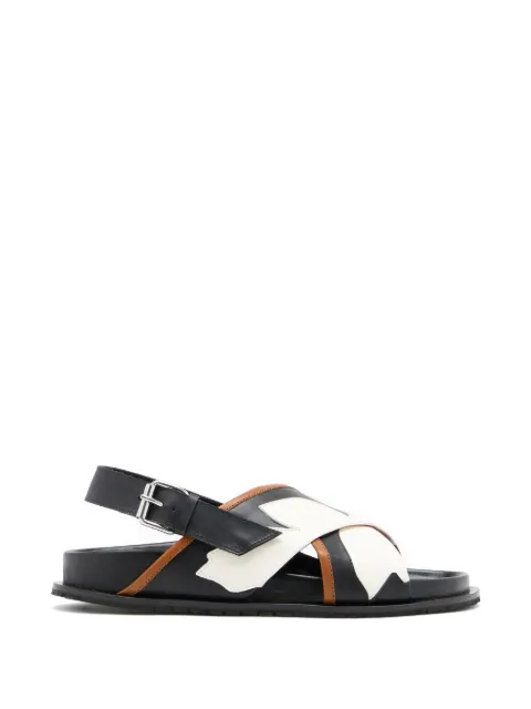 Plan C criss cross-strap sandals Black SACSH05G01LV059