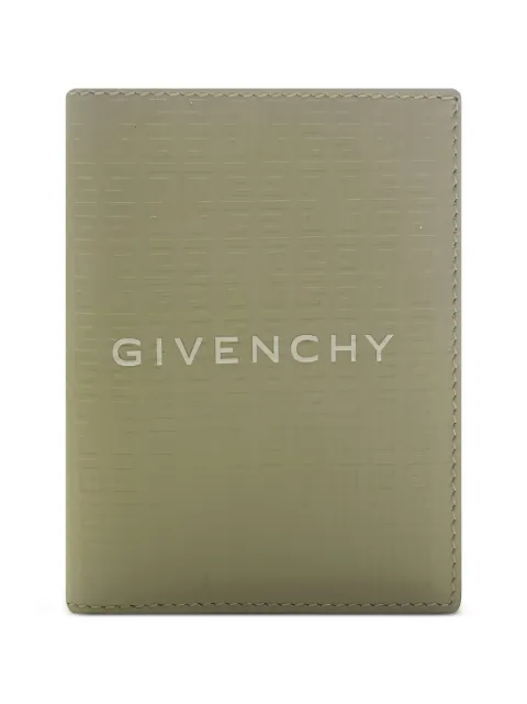 Givenchy 4g-motif micro leather card holder Green BK608MK1LQ305
