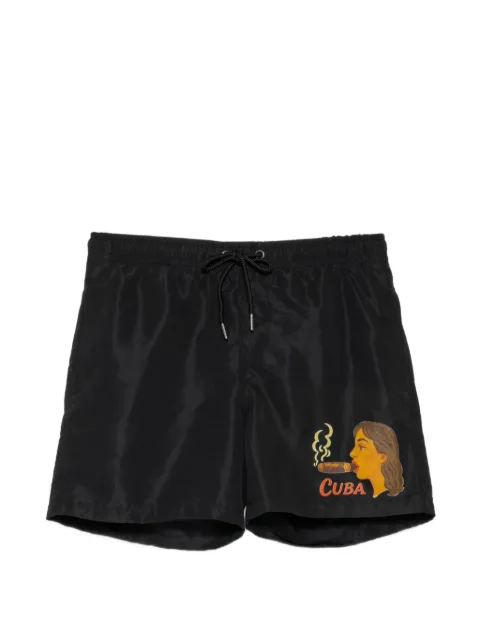 Melt drawstring graphic shorts Black MS5242SHO