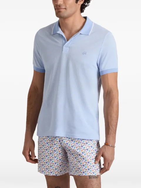 Vilebrequin embroidered turtle polo shirt Blue PLTAN300
