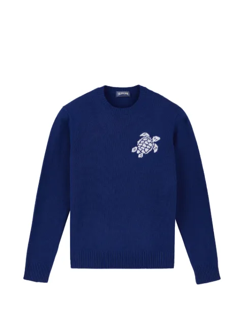 Vilebrequin turtle jacquard sweater Blue RAYB9006