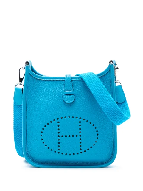 Hermès Pre-Owned 2021 Clemence Evelyne TPM crossbody bag Blue POM9KXZETSFSKHM4