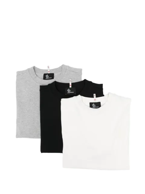 Moncler Grenoble logo T-shirt set (set of three) White L10988C000028790F