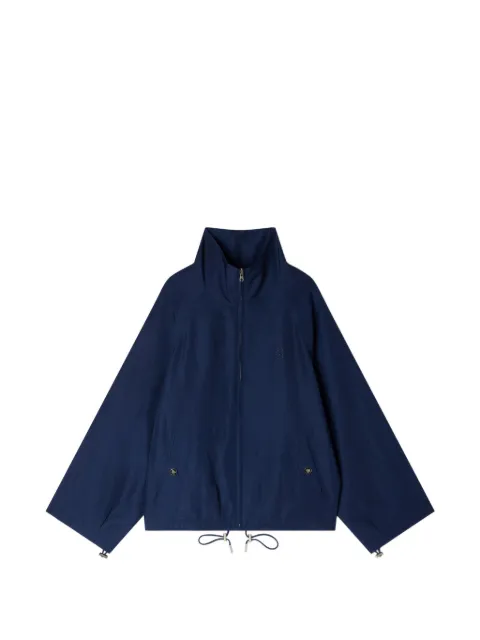SANDRO drawstring high-neck jacket Blue SFPBL01288