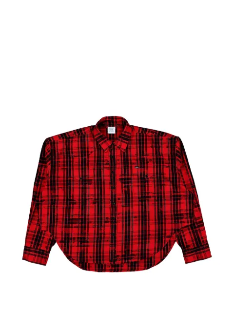VETEMENTS checked shirt Red ME76FS055RB