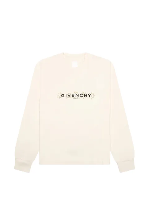 Givenchy printed long-sleeve T-shirt Neutrals BM71KP3YNY