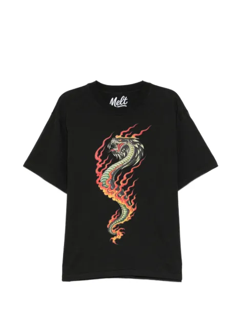 Melt dragon-print T-shirt Grey MS5236