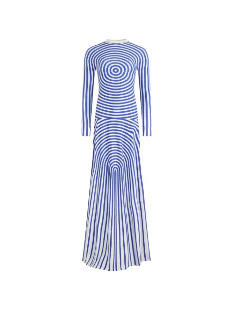 Jean Paul Gaultier The Blue Target maxi dress Blue 2602WDR144J046P0159