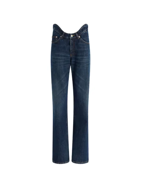 Jean Paul Gaultier The Curved rounded-waist jeans Blue 2602WTR097D03055
