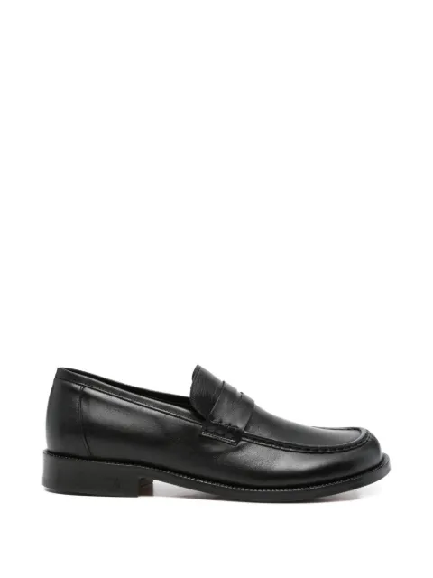 MORGILLO Mood penny-strap loafers Black 91103