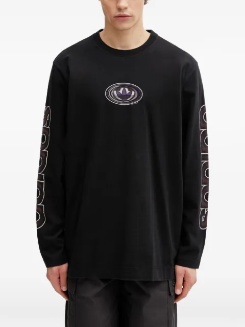 adidas 90s Alternative Sport Archive logo-print long-sleeve T-shirt Black KS6860
