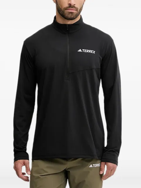 adidas quarter-zip T-shirt Black JF4188
