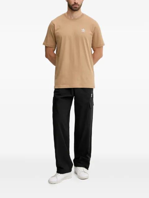 adidas logo-embroidered ripstop cargo pants Black JX3913