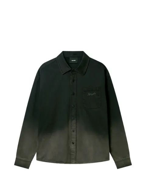 Axel Arigato Cal button embroidered shirt Black A3353001