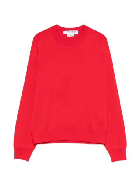 Comme Des Garçons Comme Des Garçons ribbed crewneck sweater Red RQN510