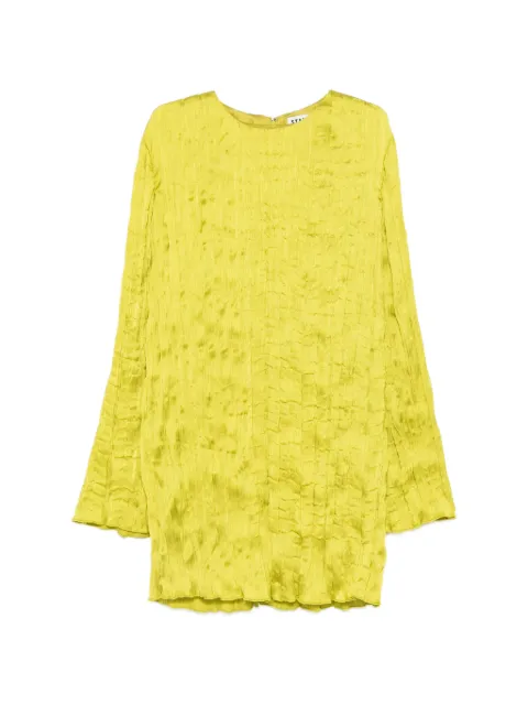 STAUD Kona textured mini dress Green R26R2165LE