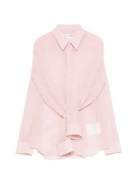 Comme Des Garçons Comme Des Garçons tied shirt Pink RQB011