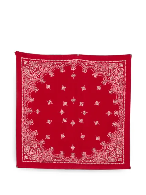 Destin paisley-print wool scarf Red JUCABA