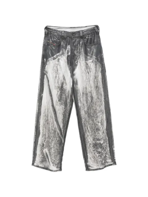 Diesel 1997 D-Enim-M logo-patch trousers Grey A23486068XJ