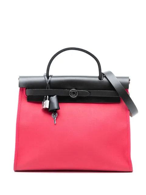 Hermès Pre-Owned 2017 Toile Herbag Zip 31 satchel Pink ARMEIRPOP4N100XM