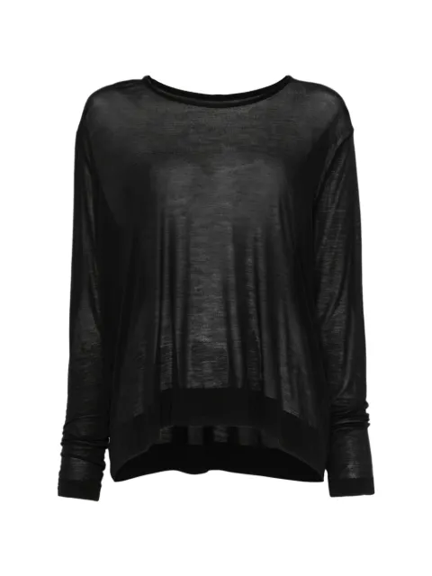Private 0204 long-sleeve top Black C173