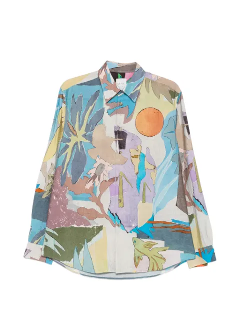 Paul Smith printed shirt Blue M1R598ZV03017