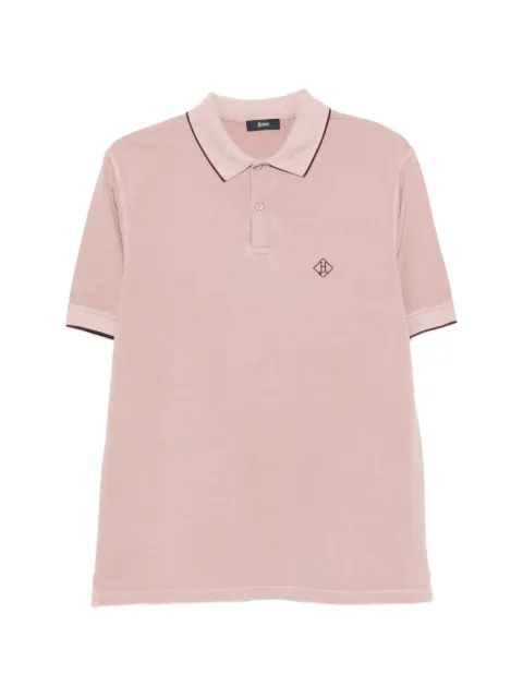 Herno logo-embroidered polo shirt Pink JPL00134U540064039