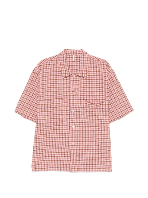 Sunflower Adam checked shirt Pink 1290