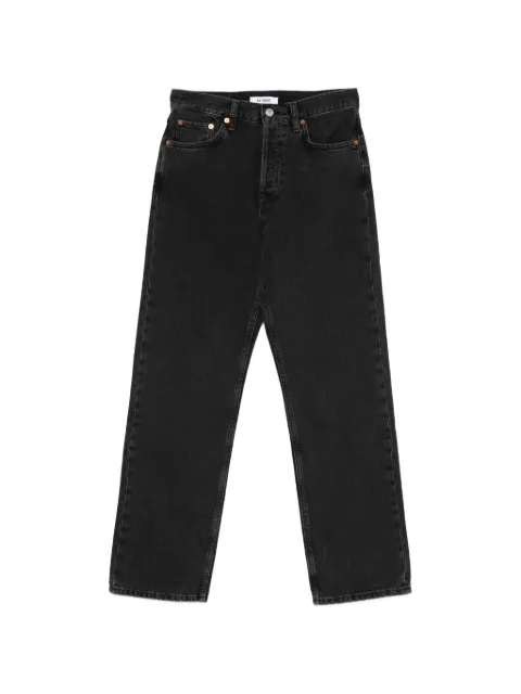 RE/DONE pocketed straight-leg jeans Black 15503W90JEAN