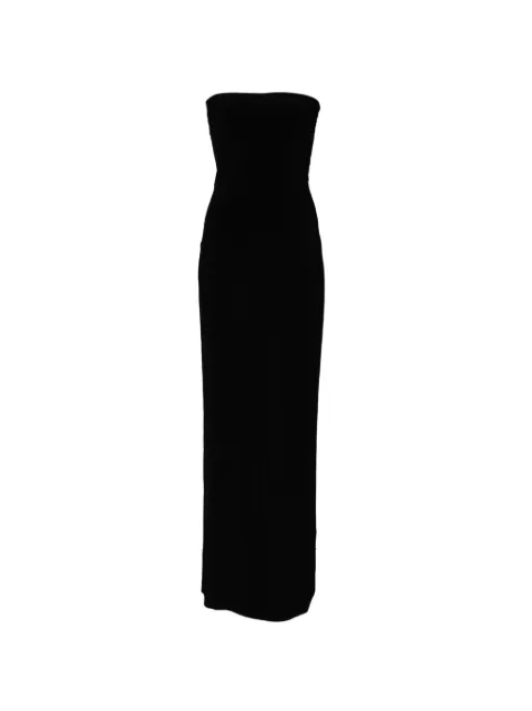Norma Kamali strapless maxi dress Black KK4253PLT20001