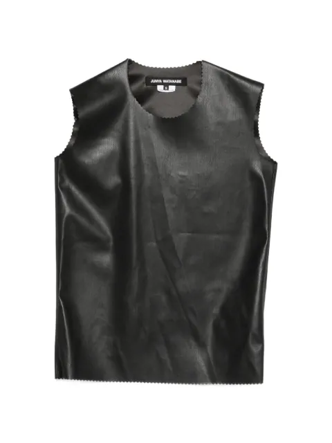 Junya Watanabe scalloped sleeveless top Black JQT016