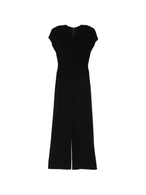 Norma Kamali cap-sleeves jumpsuit Black KK126JPLT46001