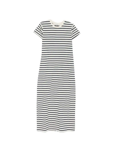 ANINE BING Wynne striped midi dress Blue A0212389STR15