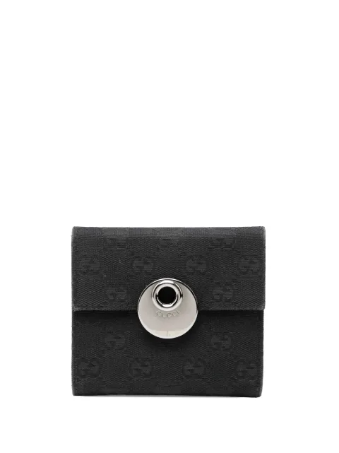 Gucci Pre-Owned 2000-2015 GG Canvas Eclipse Wallet small wallets Black Q9FSGJ12JO99EARR