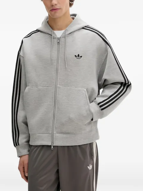 adidas Originals Adicolor 3-Stripes Spacer zip hoodie Grey JW5965