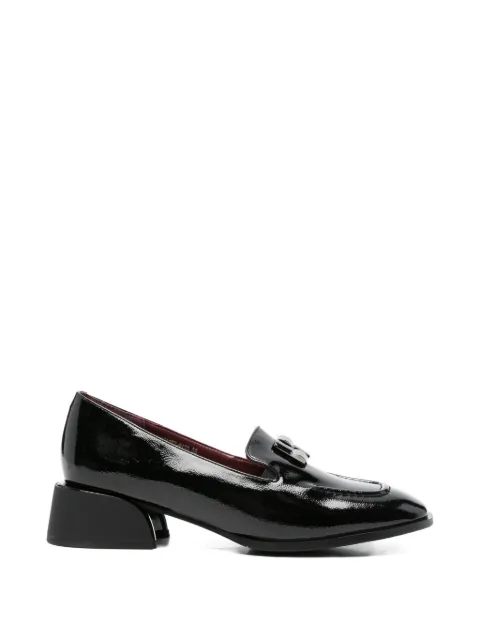 LINDA BAUMANN metal-embellished loafers Black 658526132