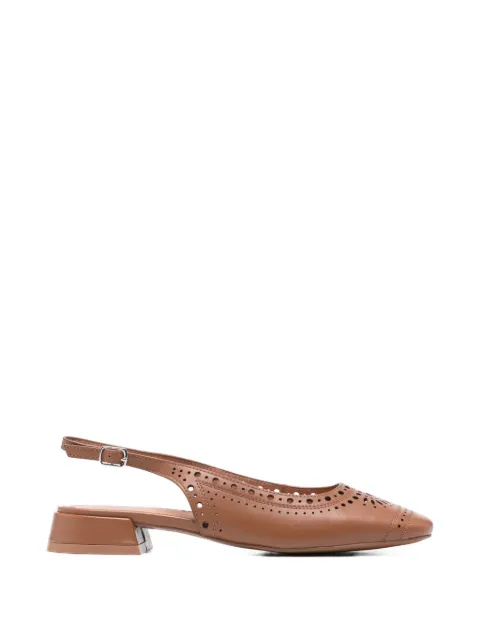Bibi Lou laser-cut slingback ballet flats Brown 750Z10VK