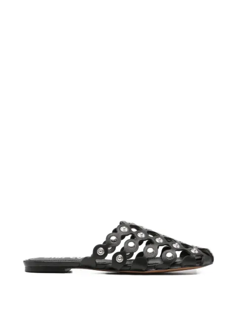 Bibi Lou embellished leather slippers Black 720Z08VK