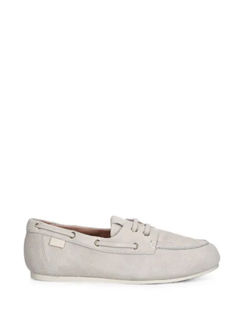 Love Moschino suede boat shoes Grey JA10101G1OIG0