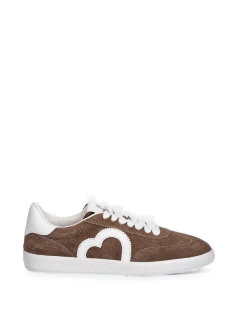 Love Moschino heart suede sneakers Brown JA15112G1OIG0