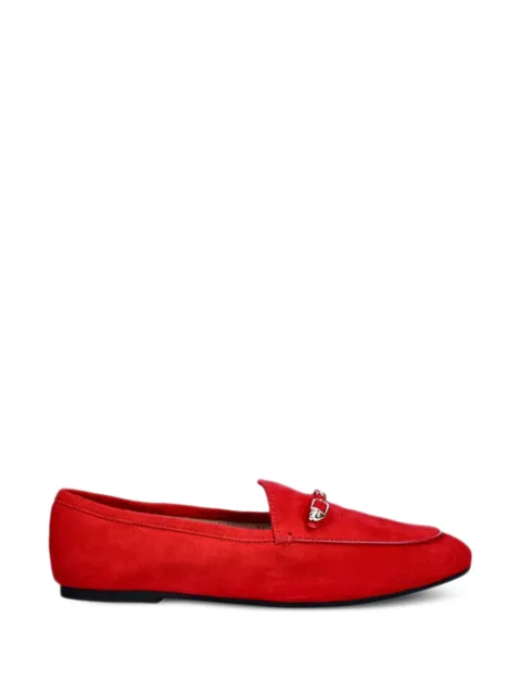Love Moschino heart-appliqué loafers Red JA10031G1OJA0