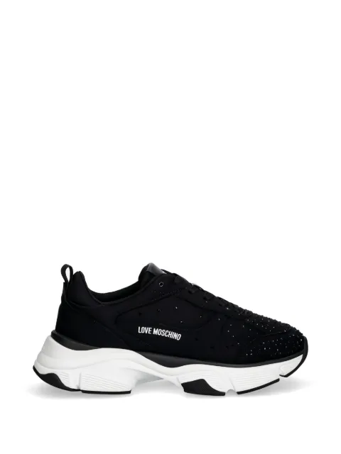 Love Moschino stud-embellished sneakers Black JA15406G1OIM0